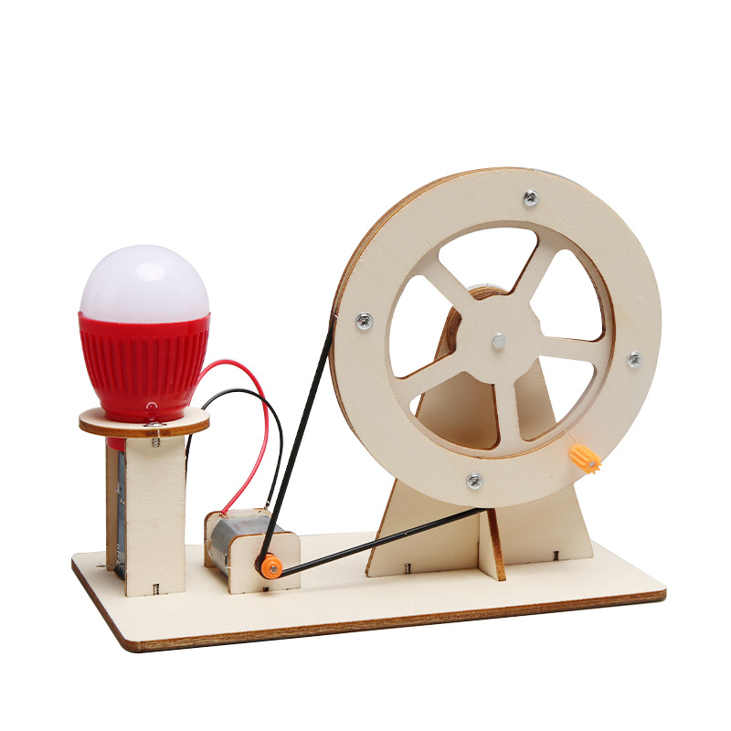 Diy Automation Projects - Мини-генератор с ручным приводом и лампочкой,