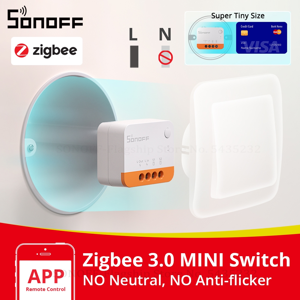 Sonoff Basic Switch - SONOFF ZBMINIL2 Нейтральный провод не требуется