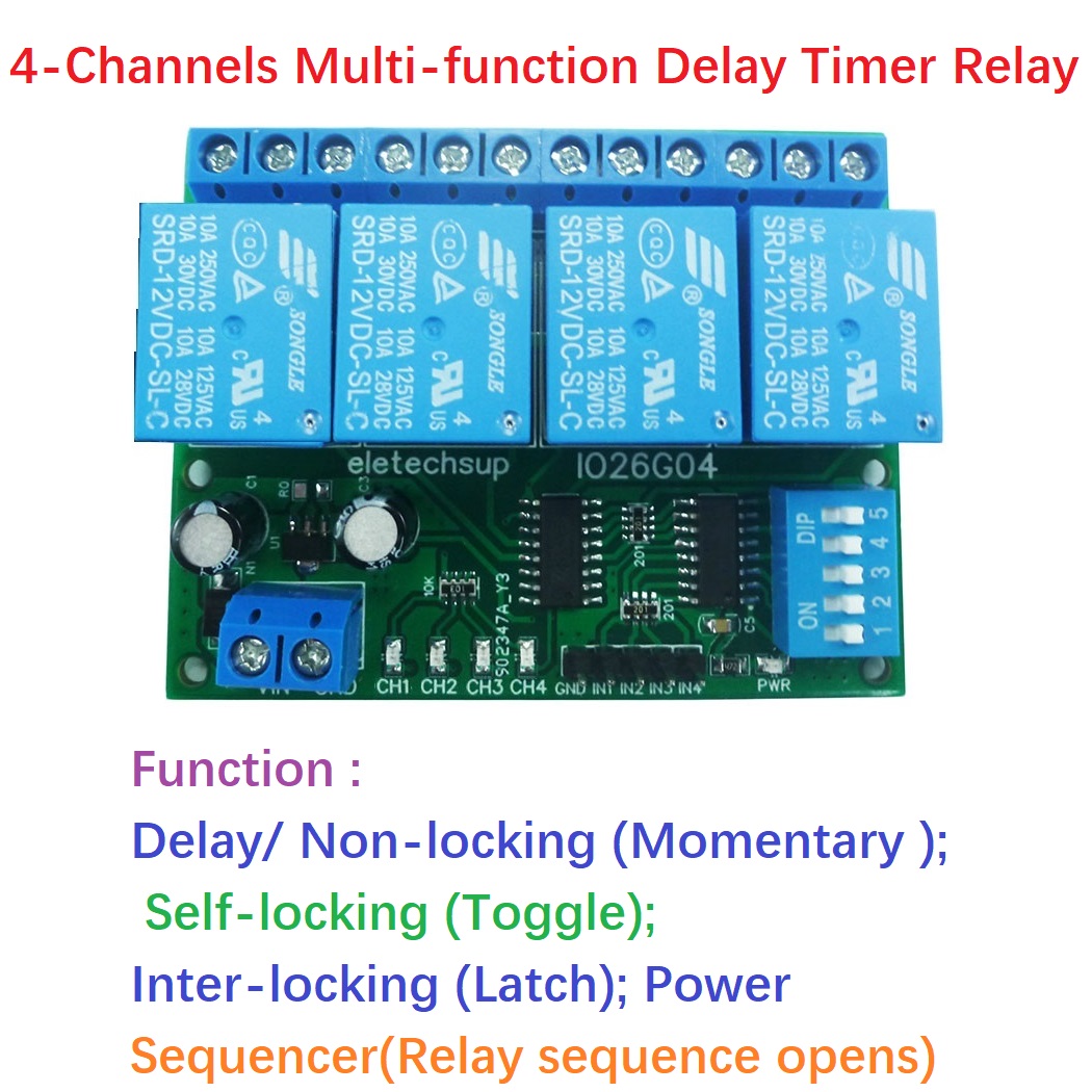 1 шт. 4-канальный DC 5 В 12 В  – обзор и цена Shelly Relay Module