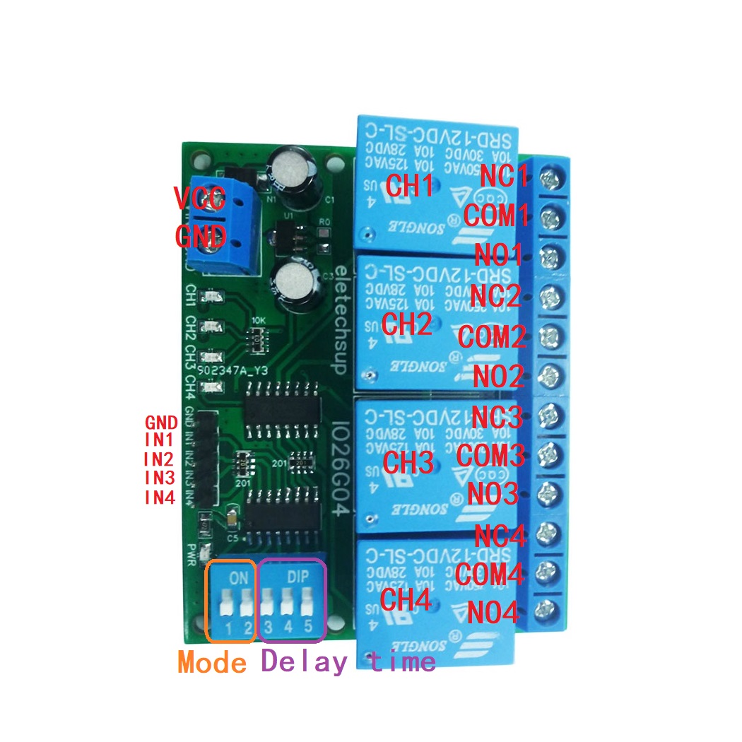1 шт. 4-канальный DC 5 В 12 В  – обзор и цена Shelly Relay Module
